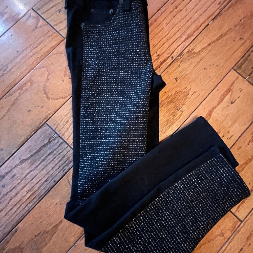 NWOT Rag and Bone coal black beaded denim 28 - Picture 7 of 7